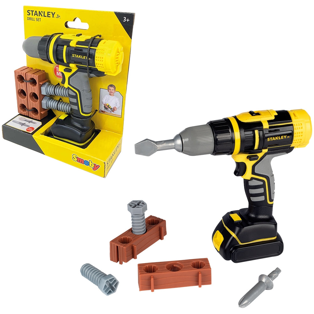 Jucarie Smoby Bormasina mecanica Stanley cu accesorii - gogobaby.ro