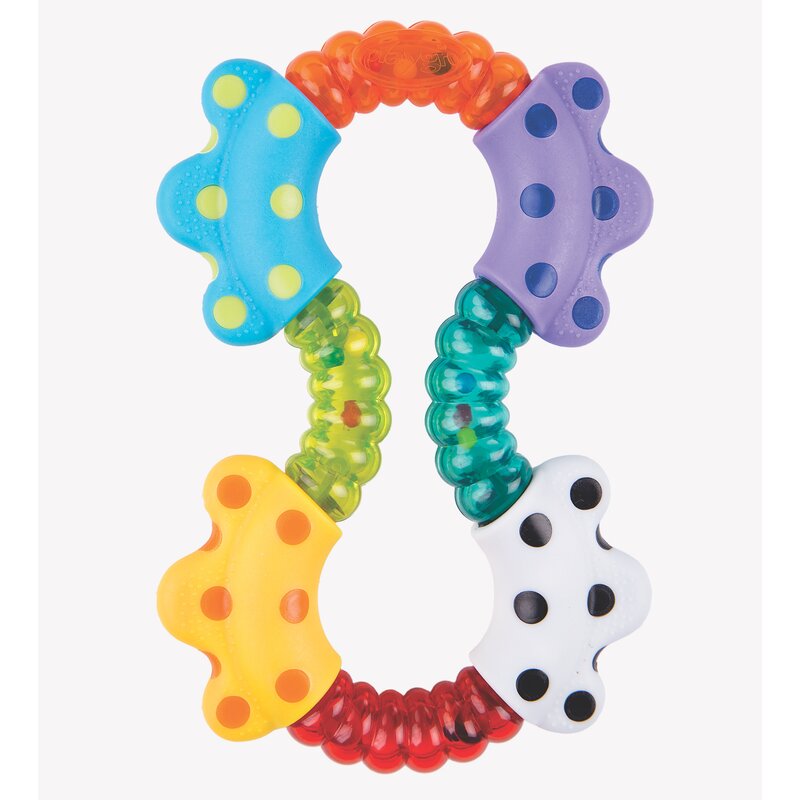 Jucarie zornaitoare, Playgro, Cu diferite texturi, Dimensiune mare, Click and twist Rattle - gogobaby.ro