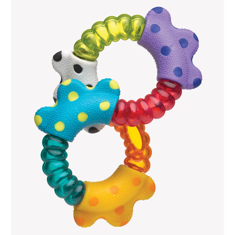 Jucarie zornaitoare, Playgro, Cu diferite texturi, Dimensiune mare, Click and twist Rattle - gogobaby.ro