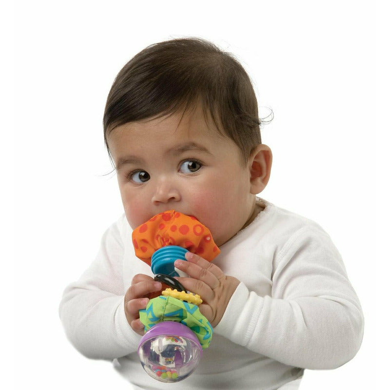 Jucarie zornaitoare, Playgro, Cu diferite texturi, Dimensiune mare, Super Shaker - gogobaby.ro