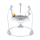 Jumper interactiv, Feedo, Pliabil, Cu scaun rotativ 360 grade, Cu panou de activitati, Pana la 25 kg,, 83x83x86 cm,6 luni+, Multicolor