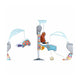 Jumper interactiv, FreeON, Jump&Play, Cu scaun rotativ la 360 grade, Reglabil pe inaltime, Cu melodii, lumini si jucarii, Conform cu standardul european de securitate EN 14036:2003, Multicolor