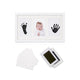 Kit rama foto tripla, Jane, Cu cerneala pentru manuta si piciorus, Non-toxic, White