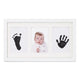 Kit rama foto tripla, Jane, Cu cerneala pentru manuta si piciorus, Non-toxic, White