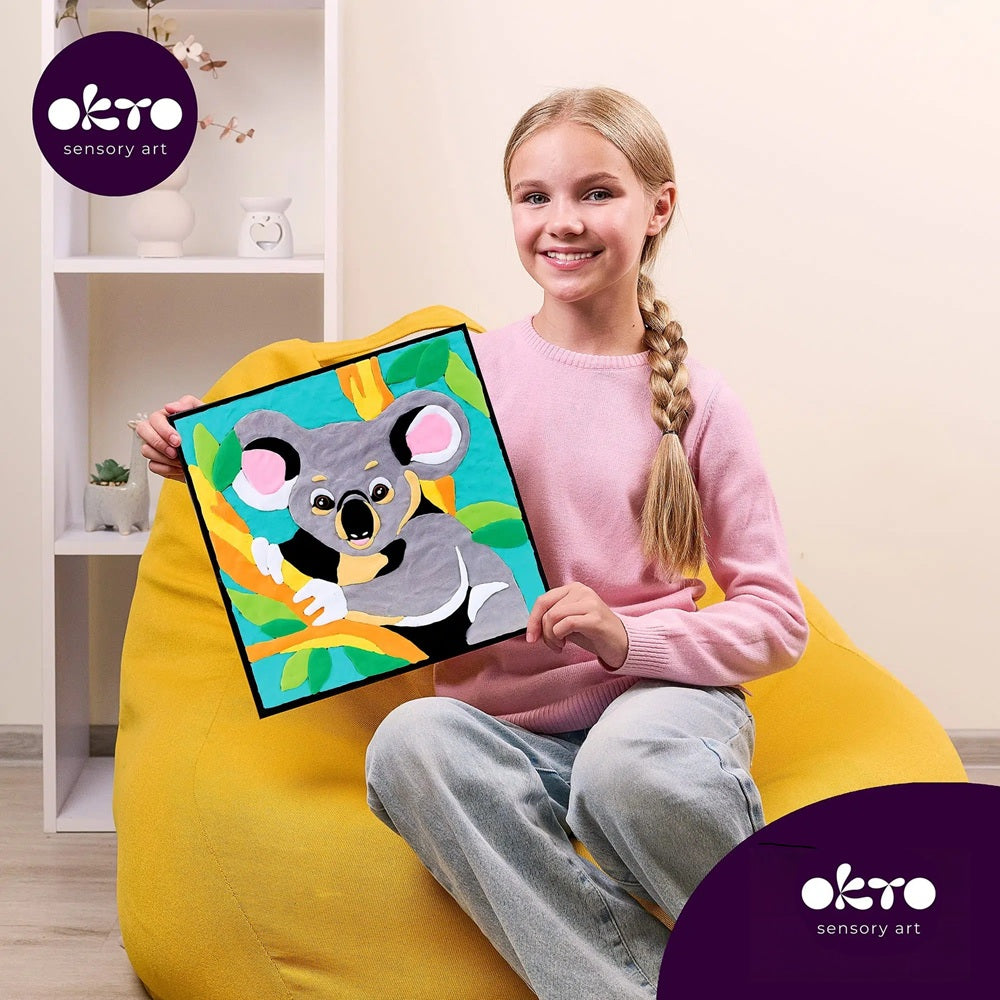 Set pictura cu argila usoara, 29*29 cm - Koala