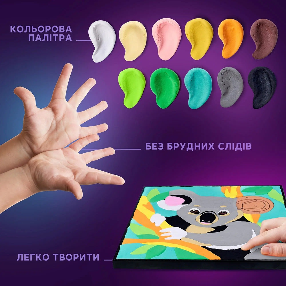Set pictura cu argila usoara, 29*29 cm - Koala