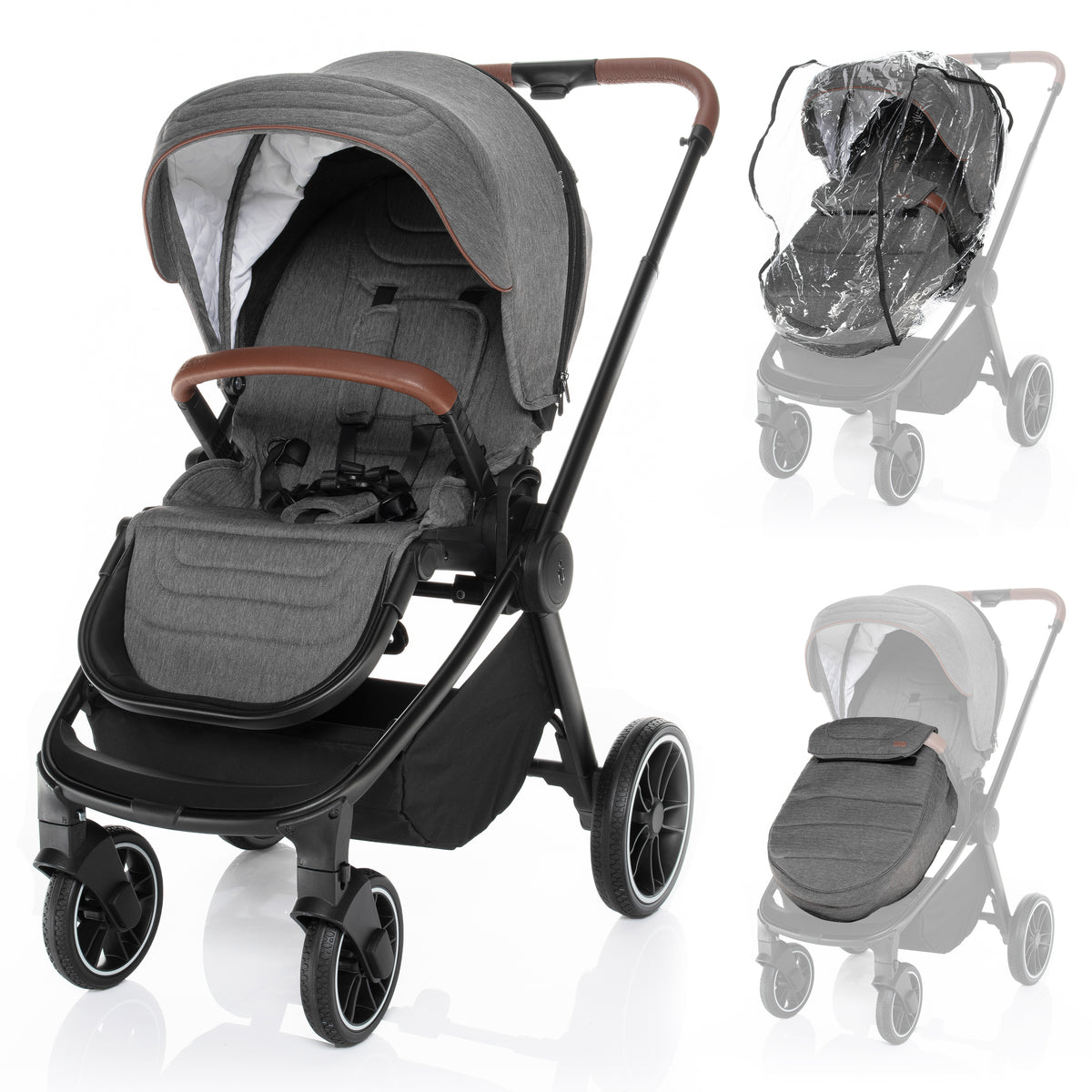 ZOPA - Carucior 2 in 1 Move Iron Grey/Black - gogobaby.ro