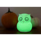 Lampa de veghe, BBluv, Bufnita, Hibu, Functionare pana la 10 ore, Cu telecomanda si cablu USB, Cu 9 culori diferite activate prin control Touch, White