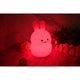 Lampa de veghe, FreeON, Silicon moale, Cu telecomanda si cablu USB, Cu 9 culori diferite si cronometru, Rabbit