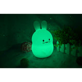 Lampa de veghe, FreeON, Silicon moale, Cu telecomanda si cablu USB, Cu 9 culori diferite si cronometru, Rabbit