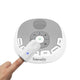 Lampa de veghe, Lionelo, BabyNap, 2 in 1, Wireless, Cu sunete si melodii de leagan, Cu 11 culori si 3 niveluri de luminozitate, Cu functie de redare si inregistrare batai inima, Alb