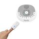 Lampa de veghe, Lionelo, BabyNap, 2 in 1, Wireless, Cu sunete si melodii de leagan, Cu 11 culori si 3 niveluri de luminozitate, Cu functie de redare si inregistrare batai inima, Alb