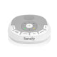 Lampa de veghe, Lionelo, BabyNap, 2 in 1, Wireless, Cu sunete si melodii de leagan, Cu 11 culori si 3 niveluri de luminozitate, Cu functie de redare si inregistrare batai inima, Alb