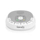 Lampa de veghe, Lionelo, BabyNap, 2 in 1, Wireless, Cu sunete si melodii de leagan, Cu 11 culori si 3 niveluri de luminozitate, Cu functie de redare si inregistrare batai inima, Alb