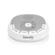 Lampa de veghe, Lionelo, BabyNap, 2 in 1, Wireless, Cu sunete si melodii de leagan, Cu 11 culori si 3 niveluri de luminozitate, Cu functie de redare si inregistrare batai inima, Alb