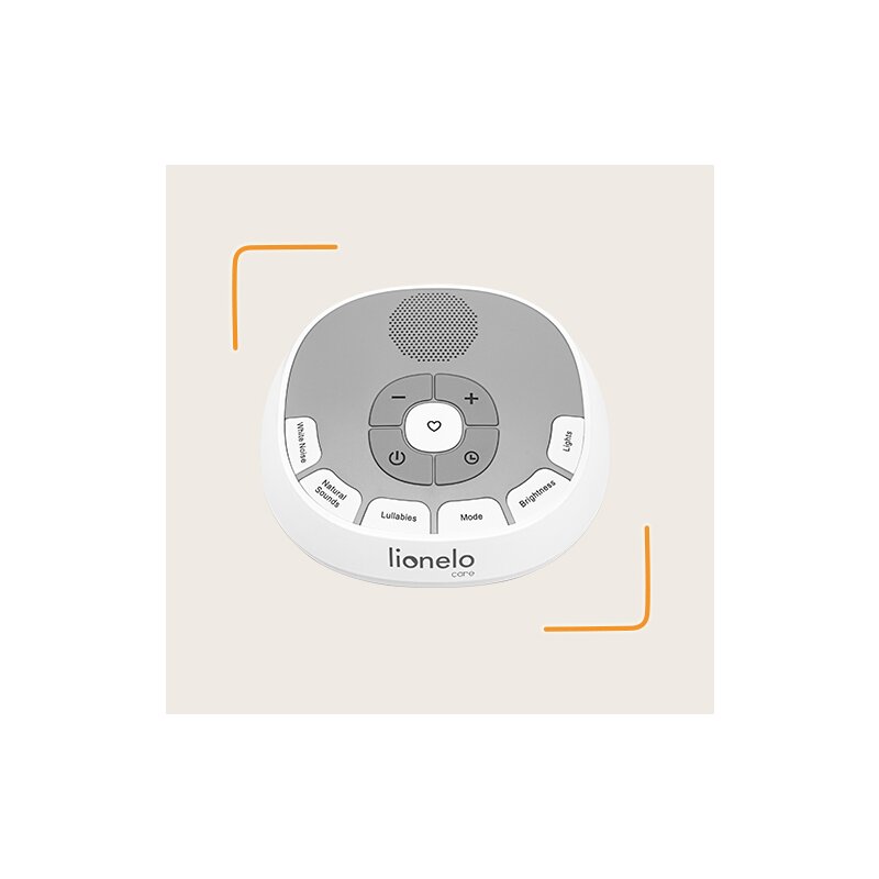 Lampa de veghe, Lionelo, BabyNap, 2 in 1, Wireless, Cu sunete si melodii de leagan, Cu 11 culori si 3 niveluri de luminozitate, Cu functie de redare si inregistrare batai inima, Alb