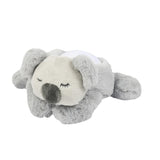 Lampa de veghe, Nattou, Cu proiectii, melodii si sunete albe, 5 sunete, 3 culori, Leduri care nu se incalzesc, Volum reglabil, Functie temporizator, Plusul se poate spala, 22x25x9 cm, Koala, Gri
