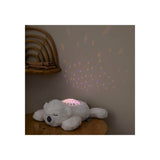 Lampa de veghe, Nattou, Cu proiectii, melodii si sunete albe, Leduri care nu se incalzesc, Volum reglabil, Functie temporizator, Plusul se poate spala, 22x25x9 cm, Iepuras, Bej