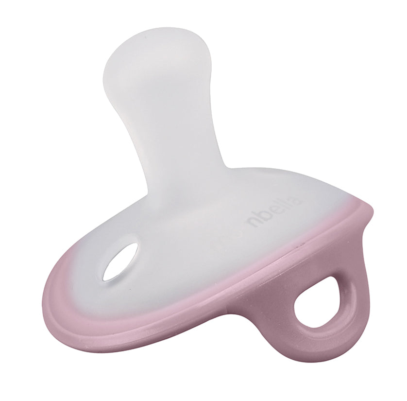 Suzeta deschisa din silicon cu cutie de depozitare, ultra-usoara, 0-6 Luni, Mombella Ciupercuta - Lavender Fog