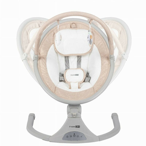 Leagan balansoar, FreeOn, Elite, Cu 12 melodii, 5 viteze de balansare si 3 pozitii de reglare a spatarului, Beige