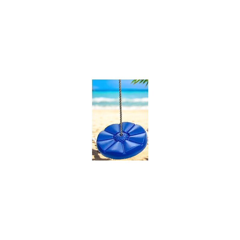 Leagan, Dice, Monkey Swing, Rotund, Cu franghie PP, Cu inaltime reglabila pana la 240 cm, 3 ani+, Blue