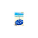 Leagan, Dice, Monkey Swing, Rotund, Cu franghie PP, Cu inaltime reglabila pana la 240 cm, 3 ani+, Blue