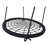 Leagan, Dice, Tip cuib, Diametru 100 cm, Ajustabil pe inaltime pana 240 cm, Din sfoara impletita PP de 16 mm, Pana la 150 kg, Conform cu EN 71-1 2 3 8, 3-6 ani, Black