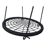 Leagan, Dice, Tip cuib, Diametru 100 cm, Ajustabil pe inaltime pana 240 cm, Din sfoara impletita PP de 16 mm, Pana la 150 kg, Conform cu EN 71-1 2 3 8, 3-6 ani, Black