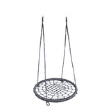 Leagan, Dice, Tip cuib, Diametru 100 cm, Ajustabil pe inaltime pana 240 cm, Din sfoara impletita PP de 16 mm, Pana la 150 kg, Conform cu EN 71-1 2 3 8, 3-6 ani, Black