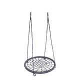 Leagan, Dice, Tip cuib, Diametru 100 cm, Ajustabil pe inaltime pana 240 cm, Din sfoara impletita PP de 16 mm, Pana la 150 kg, Conform cu EN 71-1 2 3 8, 3-6 ani, Black