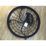 Leagan, Dice, Tip cuib, Diametru 100 cm, Ajustabil pe inaltime pana 240 cm, Din sfoara impletita PP de 16 mm, Pana la 150 kg, Conform cu EN 71-1 2 3 8, 3-6 ani, Black