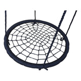 Leagan, Dice, Tip cuib, Diametru 100 cm, Ajustabil pe inaltime pana 240 cm, Din sfoara impletita PP de 16 mm, Pana la 150 kg, Conform cu EN 71-1 2 3 8, 3-6 ani, Black