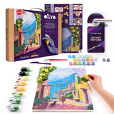 Set pictura si modelare 3D cu argila usoara, 30*40 cm - Lemon weekend