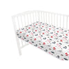 Lenjerie patut cu 3 piese, MimiNu, Cu cearceaf 120x60 cm, Din bumbac certificat Oeko Tex Standard 100, Cu pilota si husa pilota, 135x100 cm, Fox