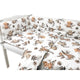 Lenjerie patut cu 3 piese, MimiNu, Pentru patut 120x60 cm, Cu protectie laterala, Din bumbac certificat Oeko Tex Standard 100, Savanna