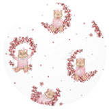 Lenjerie patut cu 3 piese, MimiNu, Pentru patut 120x60 cm, Cu protectie laterala, Din bumbac, Din bumbac certificat Oeko Tex Standard 100, Design, Betty
