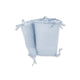 Lenjerie patut cu 3 piese, MimiNu, Pentru patut 120x60 cm, Cu volanase, Cu protectie laterala, Din bumbac certificat Oeko Tex Standard 100, Colectia Royal, Blue