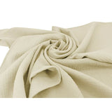 Lenjerie patut cu 3 piese, Qmini, Aurora, Pentru co-sleeper, Din muselina dubla, Material certificat Oeko Tex Standard 100, Warm Beige