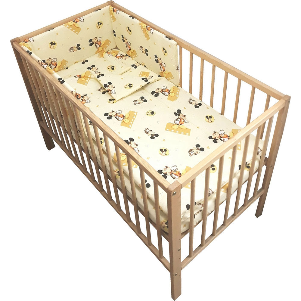 Lenjerie patut Hubners Soricel 4 piese crem - gogobaby.ro