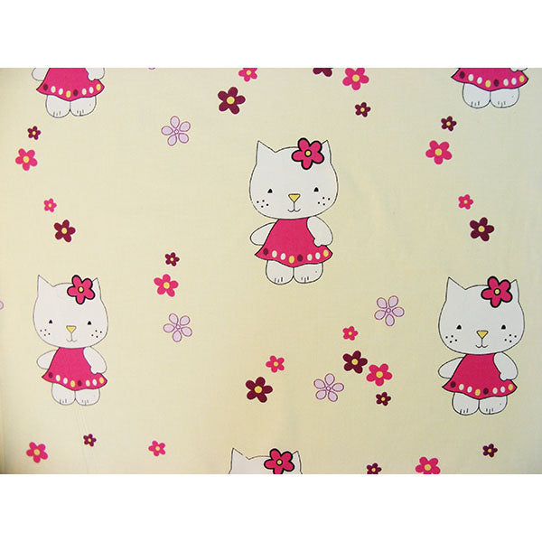 Lenjerie patut Hubners Kitty Floricele 5 piese crem - gogobaby.ro