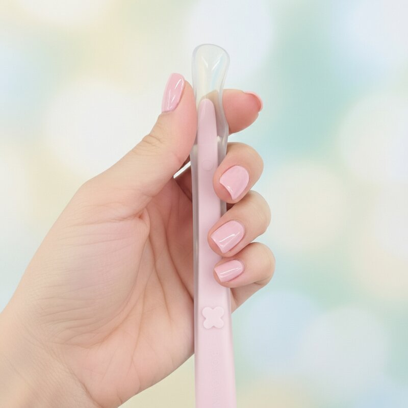 Lingurita, Bocioland, Din silicon, 6 luni+, Pink