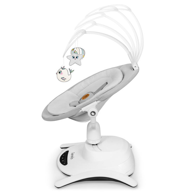 Balansoar, Lionelo, Bella, Multifunctional, Electric, Scaun reglabil, Ecran tactil si telecomanda, 6 miscari unice, 5 viteze, Cu melodii, Gri - gogobaby.ro