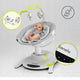 Balansoar, Lionelo, Bella, Multifunctional, Electric, Scaun reglabil, Ecran tactil si telecomanda, 6 miscari unice, 5 viteze, Cu melodii, Gri