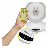 Balansoar, Lionelo, Bella, Multifunctional, Electric, Scaun reglabil, Ecran tactil si telecomanda, 6 miscari unice, 5 viteze, Cu melodii, Gri