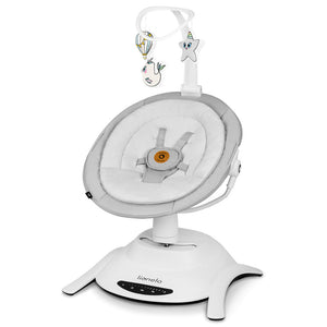 Balansoar, Lionelo, Bella, Multifunctional, Electric, Scaun reglabil, Ecran tactil si telecomanda, 6 miscari unice, 5 viteze, Cu melodii, Gri - gogobaby.ro