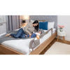 Protectie laterala pat, Lionelo, Eva, Cu buzunar accesorii, 150x35 cm, Conform cu standardul european de securitate BS7072, Bej