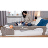 Protectie laterala pat, Lionelo, Eva, Cu buzunar accesorii, 150x35 cm, Conform cu standardul european de securitate BS7072, Bej