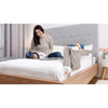 Protectie laterala pat, Lionelo, Eva, Cu buzunar accesorii, 150x35 cm, Conform cu standardul european de securitate BS7072, Bej