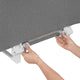 Protectie laterala pat, Lionelo, Lora, Pliabila, Sistem de blocare StandSafe, Geanta de transport inclusa, 105 x 45 cm, Gri