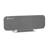 Protectie laterala pat, Lionelo, Lora, Pliabila, Sistem de blocare StandSafe, Geanta de transport inclusa, 105 x 45 cm, Gri